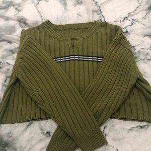 cropped pullover sweater